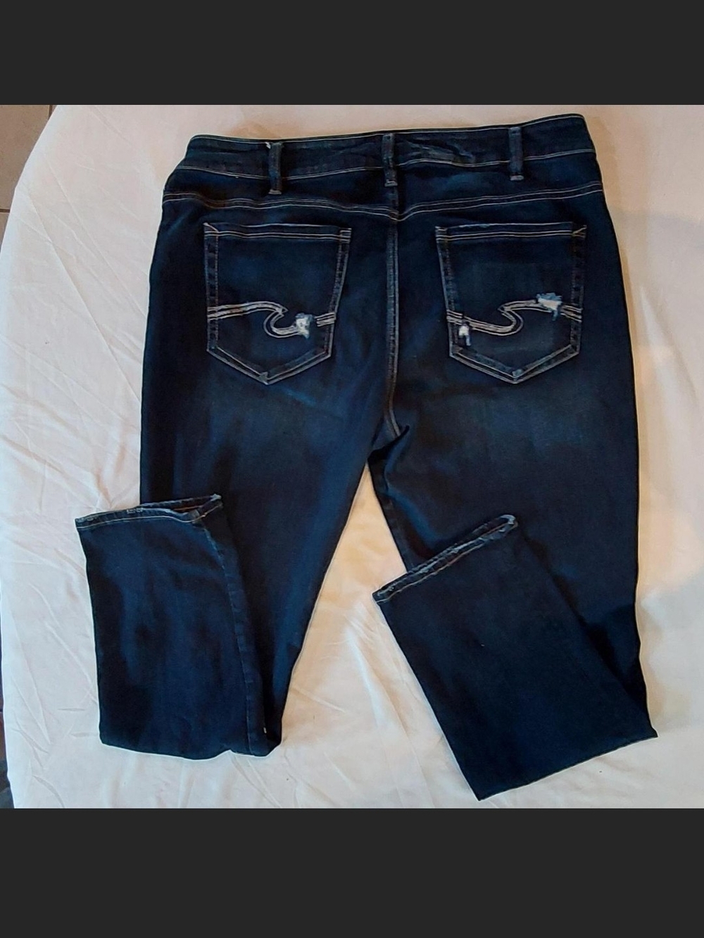 Silver Jeans Co. Sam Mid-Rise Boyfriend Jeans - Women's Size 16 - Picture 8 of 8